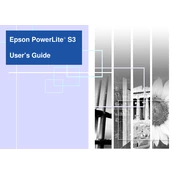 Epson PowerLite S3 manual cover