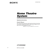 Sony HT-DDW990 manual cover