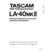 Tascam LA-40MKII manual cover