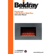 Beldray EH1351 Pittsburgh LED Electric Wall Fire manual cover