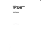 Sony ICF-SW30 manual cover