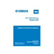 Yamaha SuperJet Waverunner 2017 manual cover