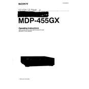 Sony MDP-455GX manual cover