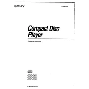 Sony CDP-C225 manual cover