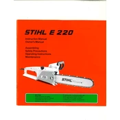 Stihl E 220 manual cover