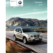 BMW X3 xDrive28i X3 Series 2011 manual cover