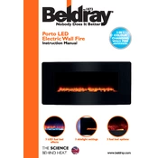 Beldray EH1162 Porto LED Electric Wall Fire manual cover