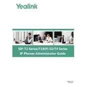 Yealink SIP-T2 Series, T19 P E2, T4 Series IP Phones 