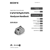 Sony DCR-SR221 manual cover