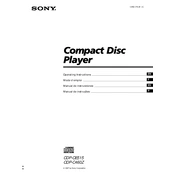 Sony CDP-C460Z manual cover