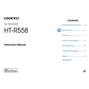 Onkyo HT R558 manual cover