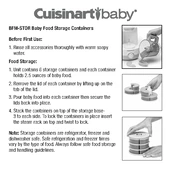 Cuisinart BFM STOR manual cover