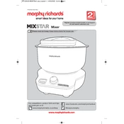 Morphy Richards 400520 Mixstar manual cover