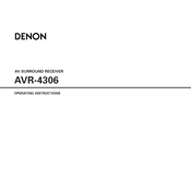 Denon AVR-4306 manual cover