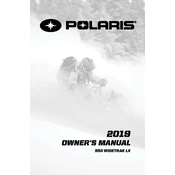 Polaris 550 WideTrak LX manual cover