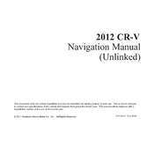 Honda CR-V 2012 manual cover