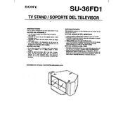 Sony SU-36FD1 manual cover