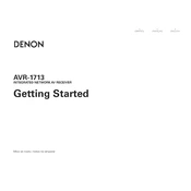 Denon AVR-1713 manual cover