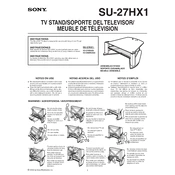 Sony SU-27HX1 manual cover