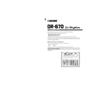 Boss DR-670 manual cover