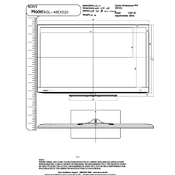 Sony KDL-46EX520 manual cover