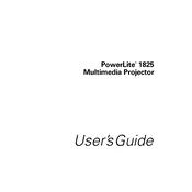 Epson PowerLite 1825 manual cover