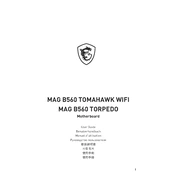 MSI MAG B560 Tomahawk WIFI, MAG B560 Torpedo manual cover