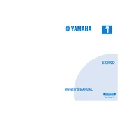 Yamaha SX200TXRD manual cover