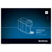 Nespresso Vertuo Next My Machine manual cover