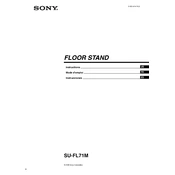 Sony SU-FL71M manual cover