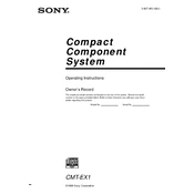 Sony CMT-EX1 manual cover