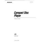 Sony CDP-597 manual cover