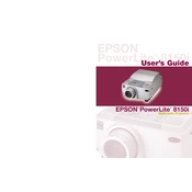 Epson PowerLite 8150i manual cover