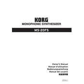 KORG MS-20 FS manual cover