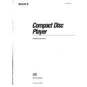 Sony CDP-X33ES manual cover