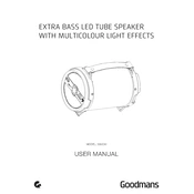 Goodmans B&M Extra Bass LED Tube Speaker 335230 manual cover