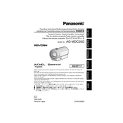 Panasonic AG-MDC20G manual cover