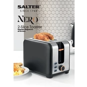 Salter EK4536NERO Nero 2-Slice manual cover