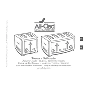 All Clad TJ804D50 Toaster manual cover