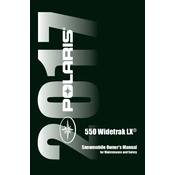 Polaris 550 Widetrak LX 2017 manual cover