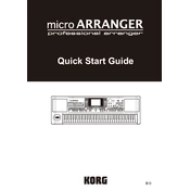 KORG microARRANGER manual cover