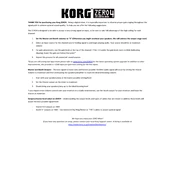 KORG ZERO4 manual cover