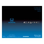 Honda Civic Sedan with Navigation 2014 Technology manual cover