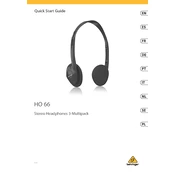 Behringer HO 66 manual cover