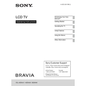 Sony KDL-32EX340 manual cover