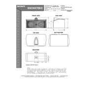 Sony SS CNX70ED manual cover