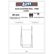 Alva B&M Clothes Rail Pine 374207 manual cover