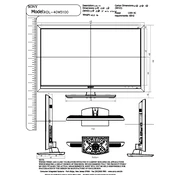 Sony KDL-40W5100 manual cover