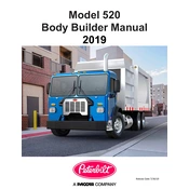 Peterbilt Model 520 Truck Body Builder manual cover