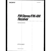 Sony STR-GX49ES manual cover